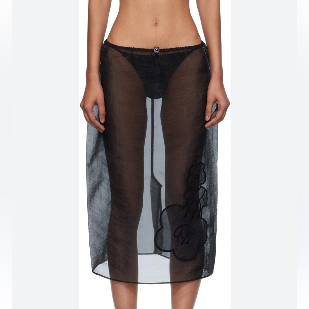 NWT New Cecilie Bahnsen Bambi Liquid Myrtia Midi Skirt Size 0